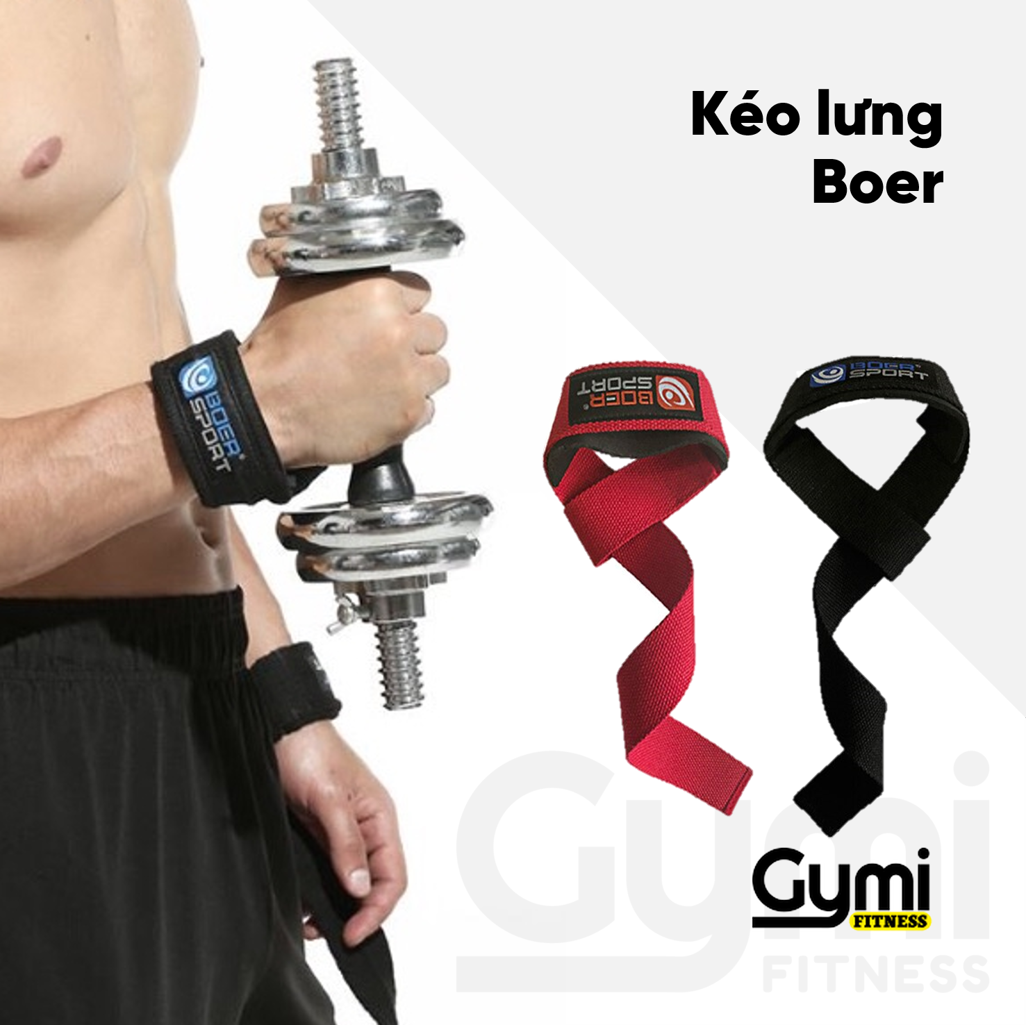 [HCM]Dây Kéo Lưng Boer Cao Cấp - Dây Hỗ Trợ Tập Luyện Gym