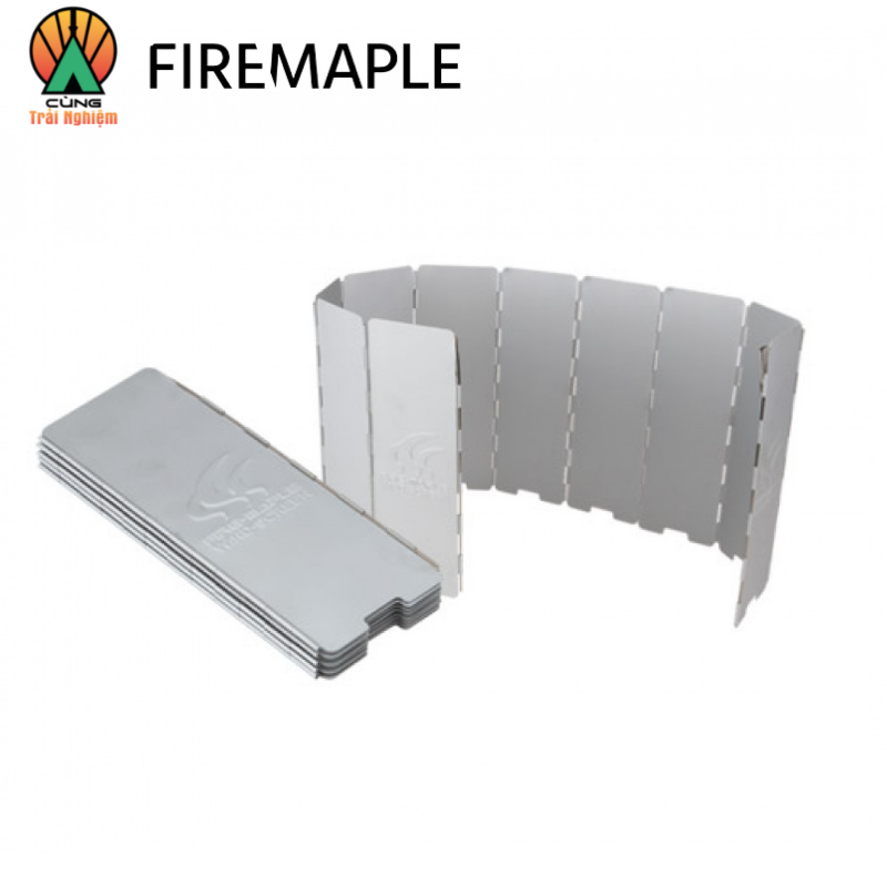 Tấm chắn gió hợp kim nhôm fire maple fmw-510 nhỏ gọn 277g chuyên dụng cho du lịch, dã ngoại cắm trại