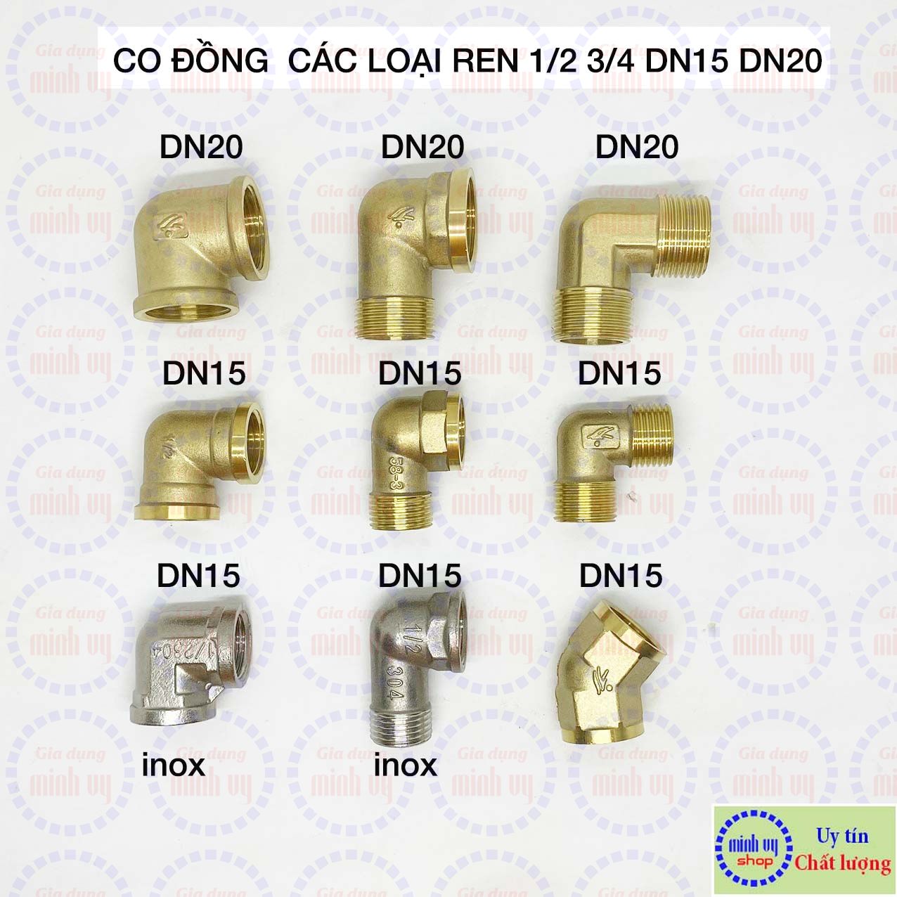 Co nối ống điếu 21mm 27 đồng đúc