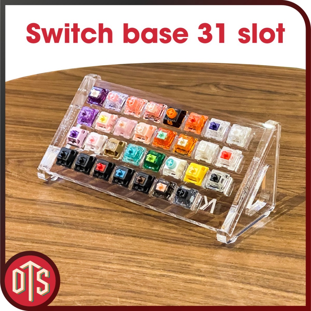 Switch base mica CNC siêu dày 8mm | 31 49 slot | Switch tester | Kệ trang trí | Lube station | DoubleT store