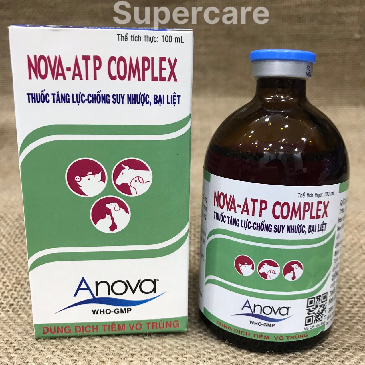 [Hoàn tiền 10%] [CÓ HỎA TỐC] NOVA ATP Complex 100ml - Tăng Lực Vitamin Chó Mèo HSD: 17/11/2022 (Tặng kèm ống tiêm)