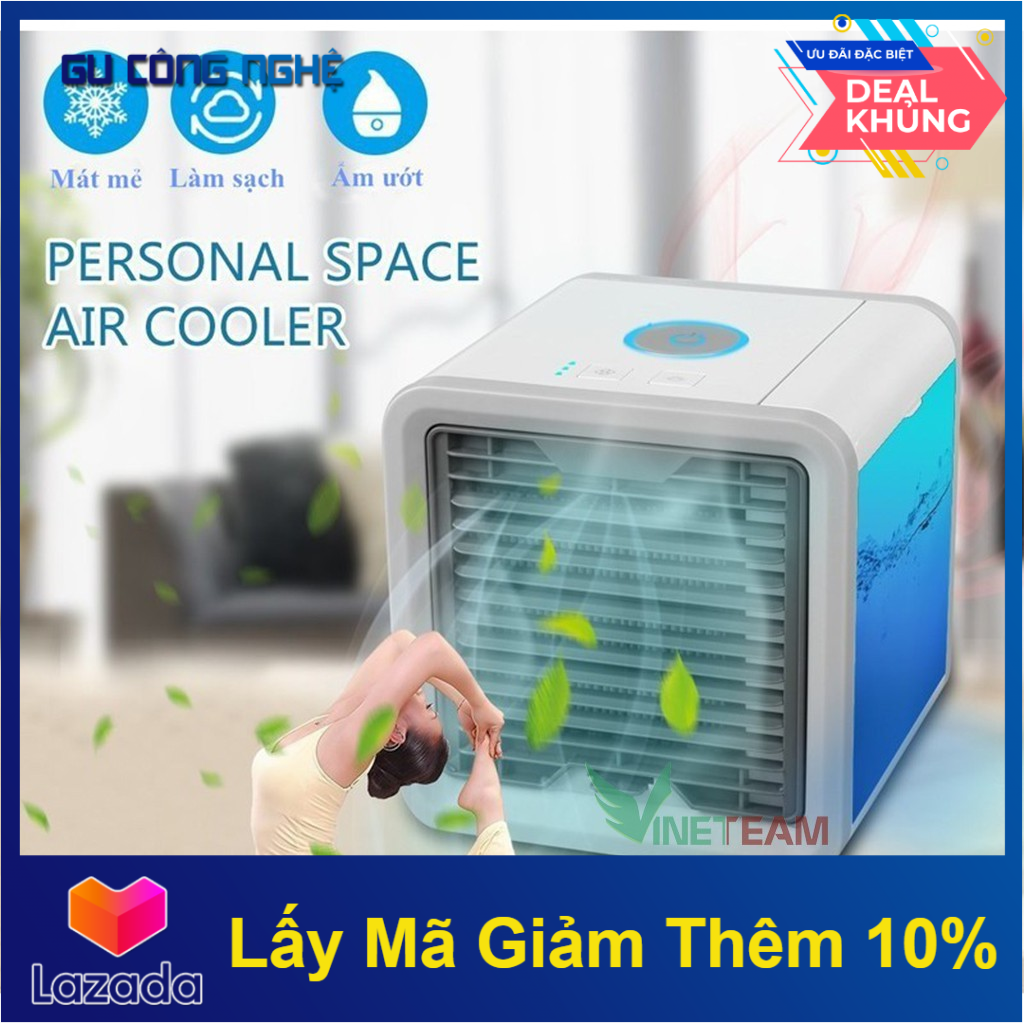 {Giá Siêu Sốc} QuạT Đá ĐiềU HòA Hơi Nước Mini Để Bàn - Quạt Tạo Ẩm Làm Mát Không Khí Artic Air -Dc2862