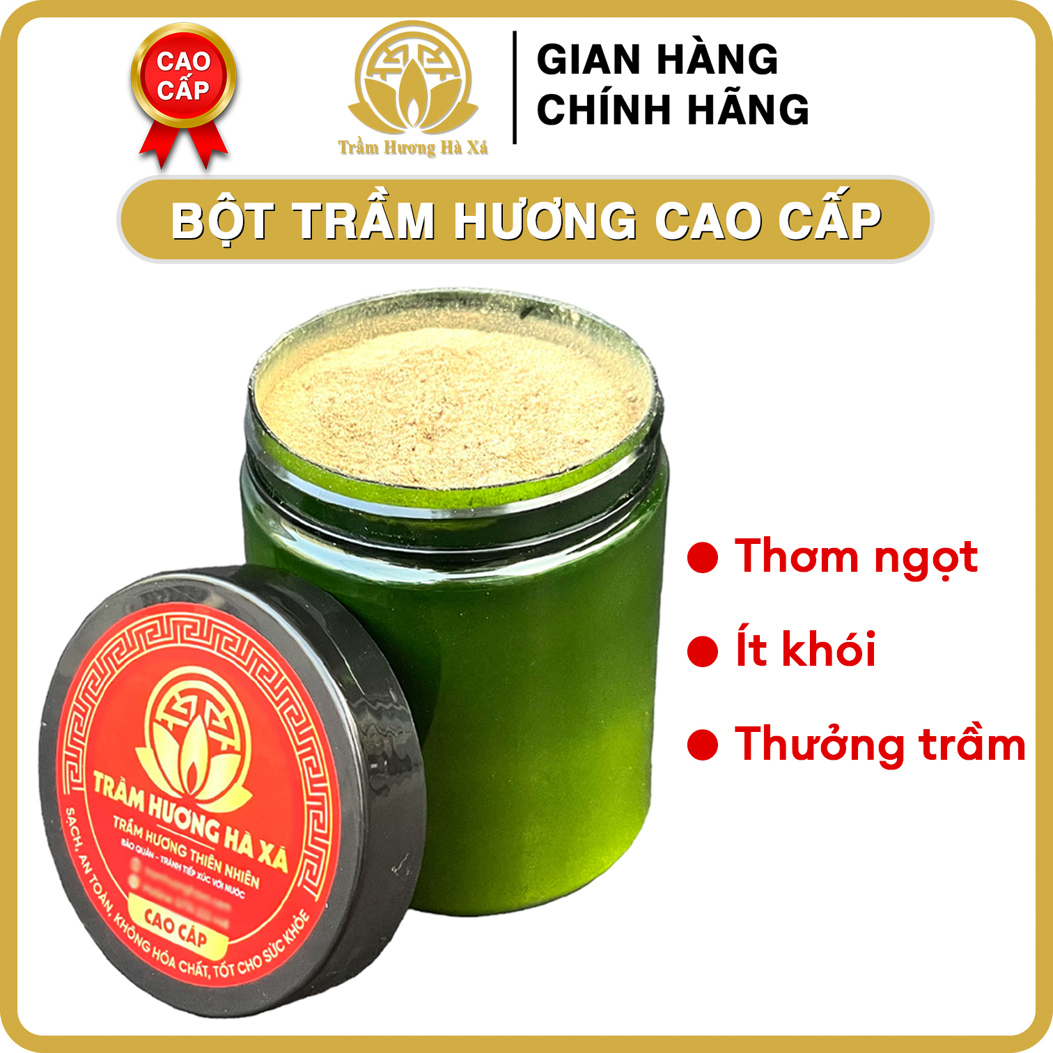 Bột trầm hương cao cấp xông nhà tẩy uế Hà Xá đồ thờ cúng phong thủy thu hút tài lộc cho gia chủ
