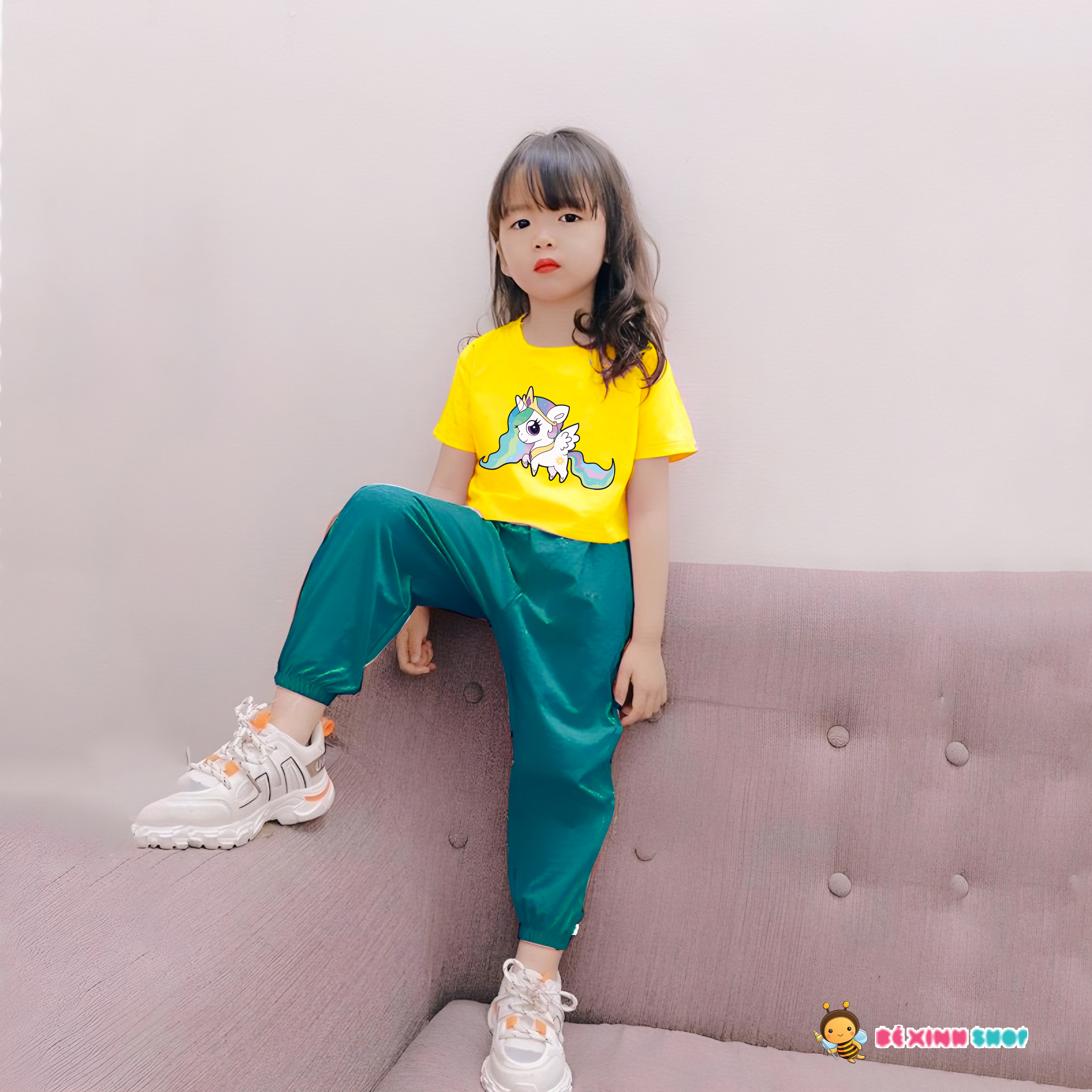 Set áo croptop quần jogger thể thao cho bé gái đi chơi 2,3,4,5,6,7,8,9,10,11,12,13,14,15,16 tuổi