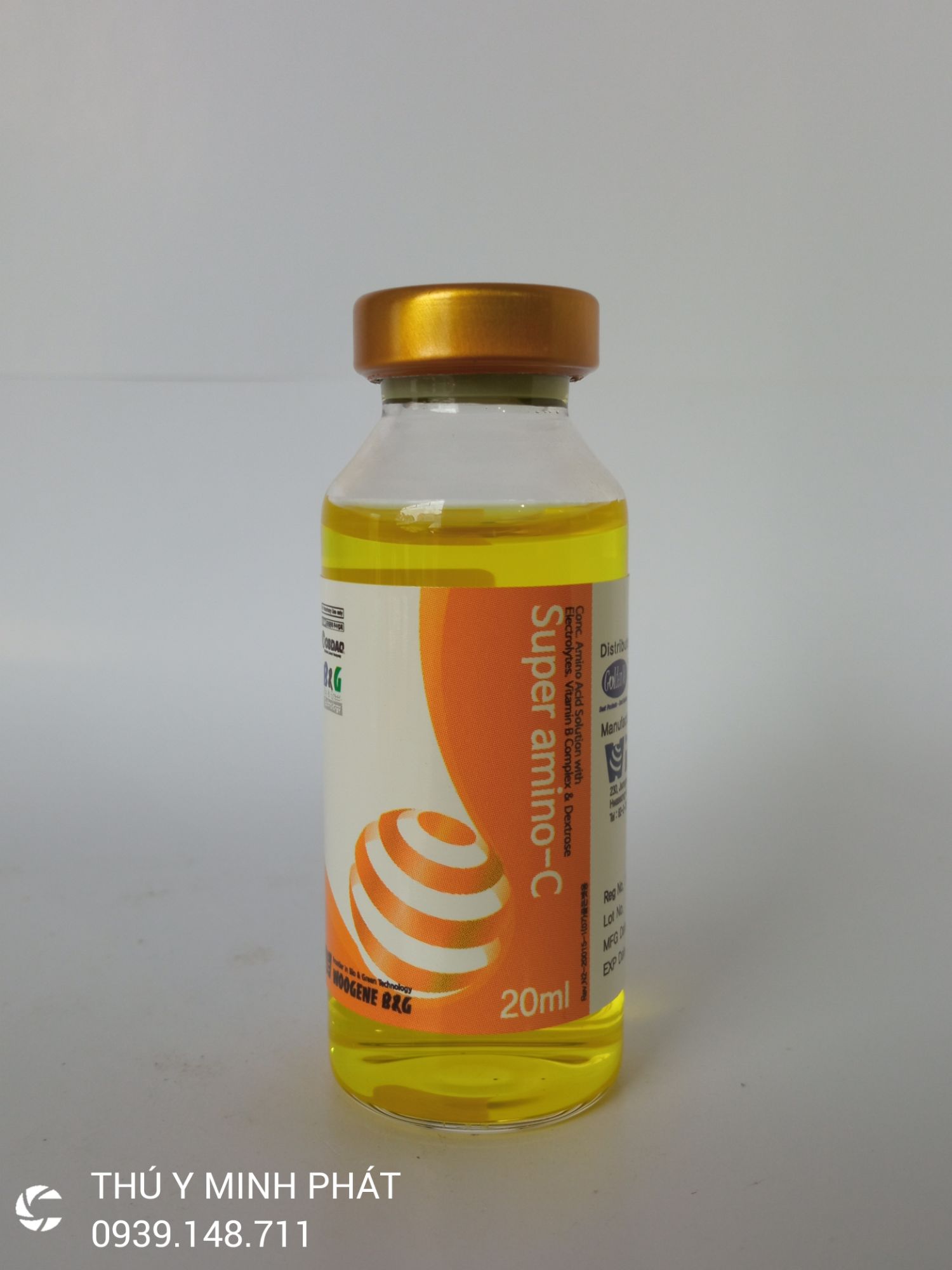 SUPER AMINO - C Trợ lực, tăng sức tăng đề kháng cho gà đá - Lọ 20ml