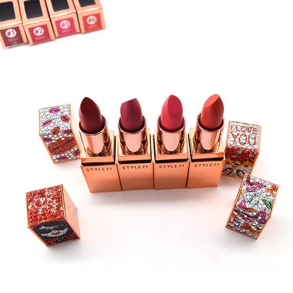 Combo 04 son lì Hàn Quốc Style 71 Retro Matte Lipstick. Son thỏi lì mịn như nhung dành cho bạn gái. Dòng son trang điểm Hàn Quốc được ưa chuộng