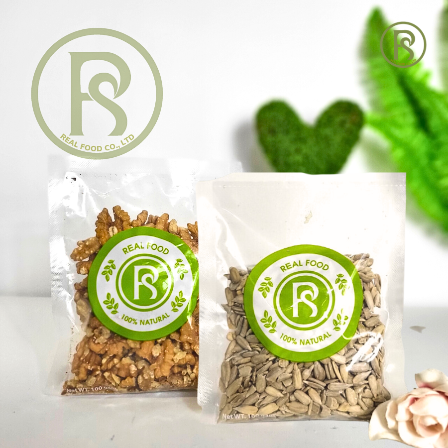 COMBO 1 Túi Nhân Hạt Óc Chó Vàng 100G + 1 Túi Hạt Hướng Dương 100G