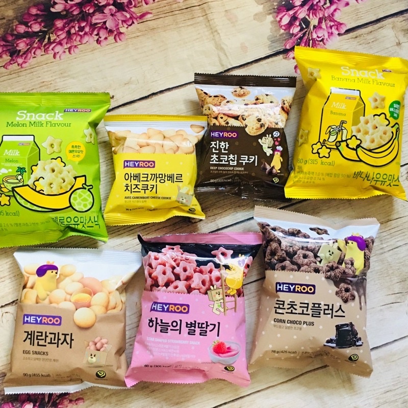 Bánh Snack Ngôi Sao Heyroo Hàn Quốc 60gr