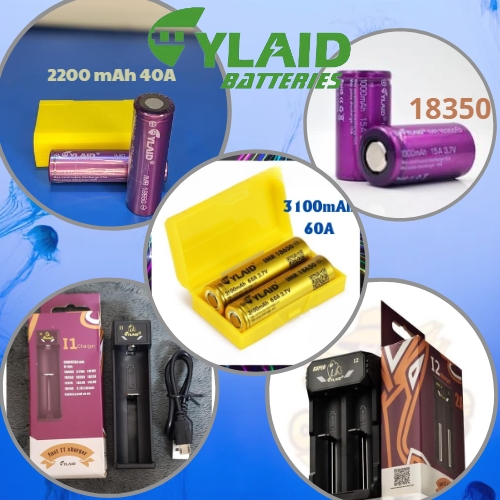 Cell Pin sạc AAA Cylaid Tím 18650  FREESHIP  CHÍNH HÃNG 2200 mAh Xả Lớn 40A  Dung Lượng Cao Mã QR Đáy Hộp