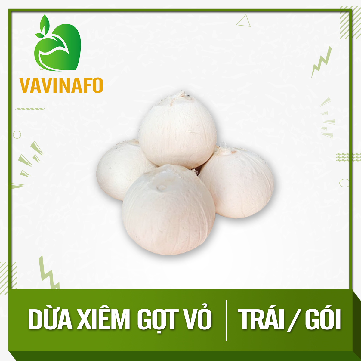 HCM - Dừa xiêm gọt vỏ (trái/gói) - Giao nhanh HCM