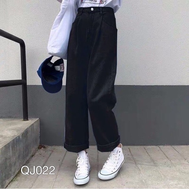 Quần Baggy Nữ - Baggy Trơn Ống Rộng - Dễ Phối Đồ
