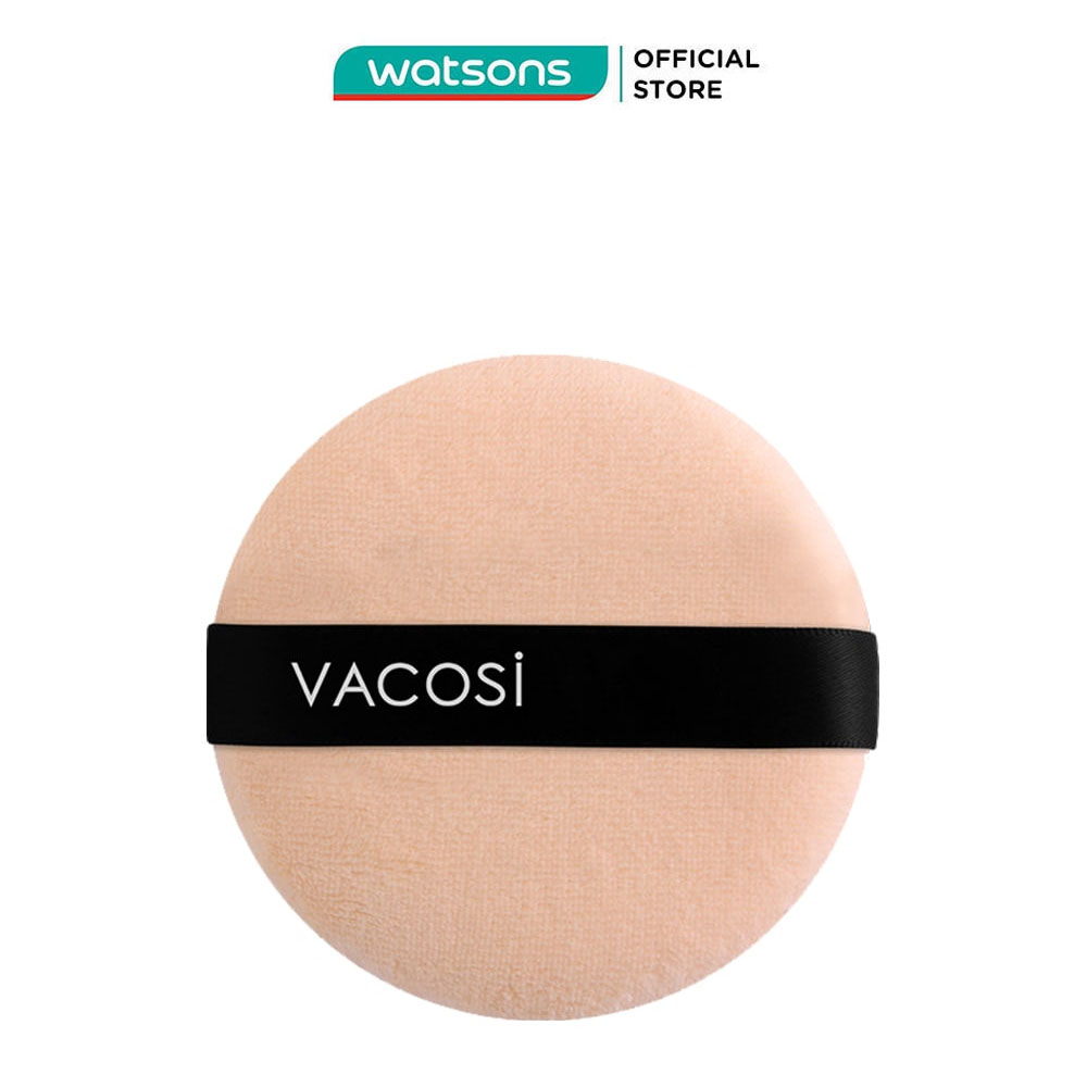 Bông phấn khô vacosi tròn lớn large round puff bp09