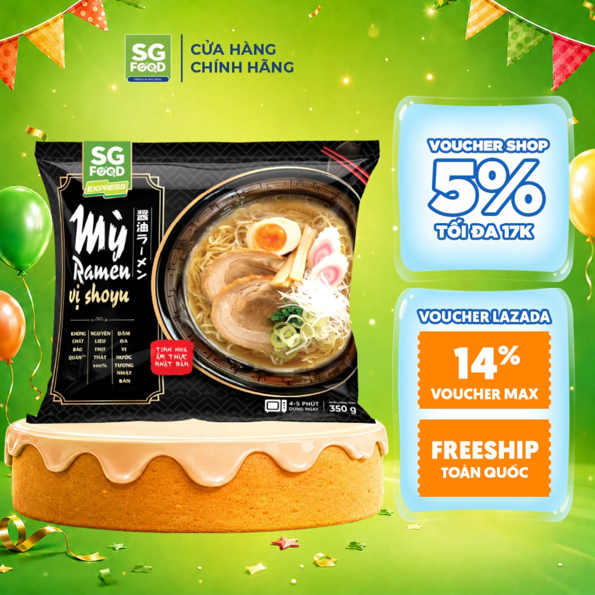 Mỳ Ramen vị Shoyu 350g SG Food