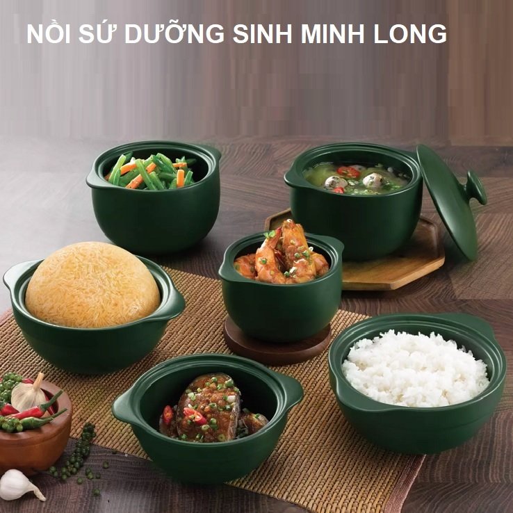 Nồi sứ dưỡng sinh minh long - nồi sứ cao cấp minh long