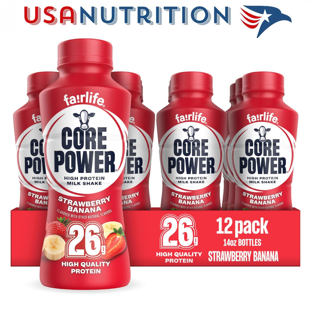 Protein Shake số 1 thế giới từ Coca-Cola Fairlife: 26g protein thùng 12 chai