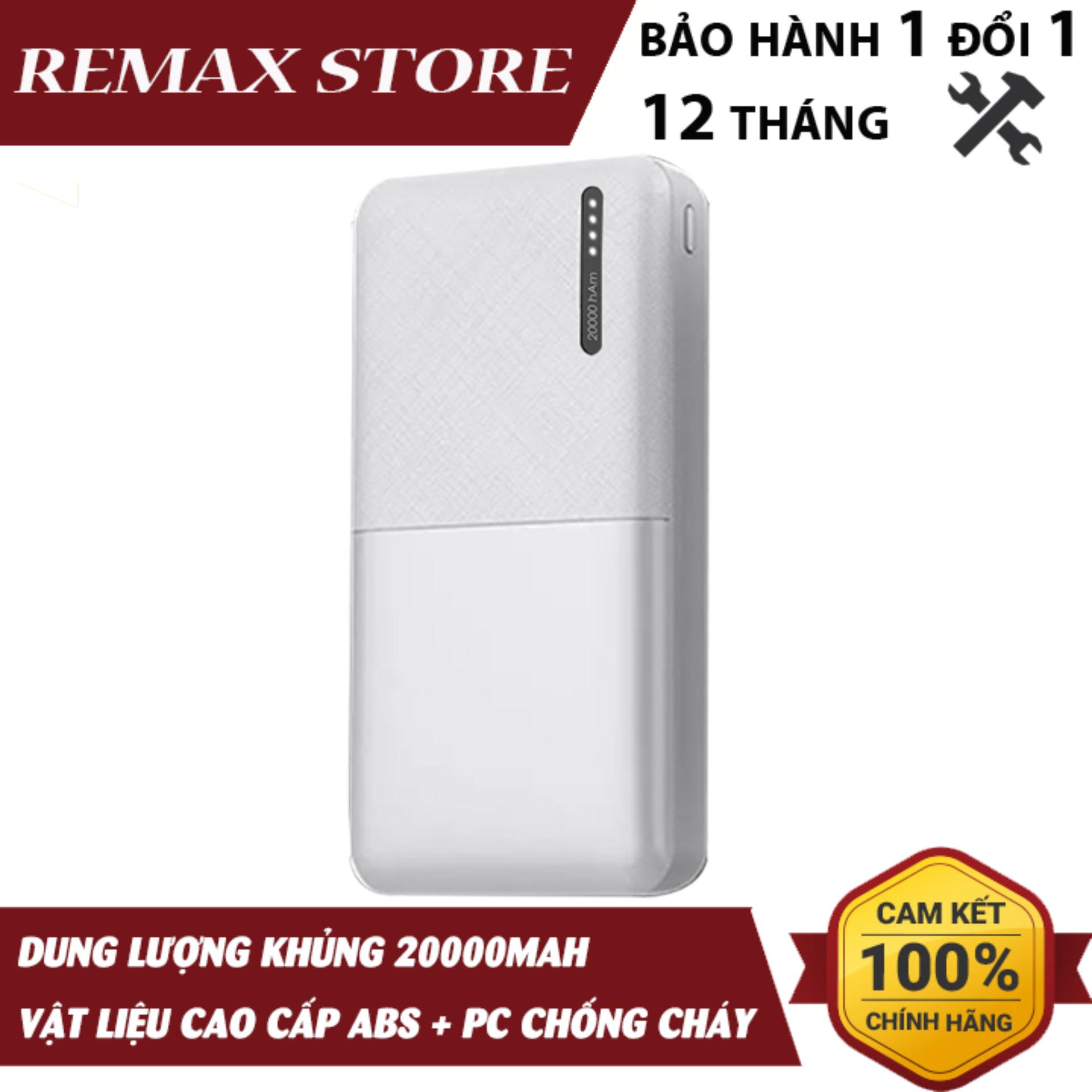 Pin dự phòng remax linon 20000mah rpp-136 2 cổng usb siêu mỏng