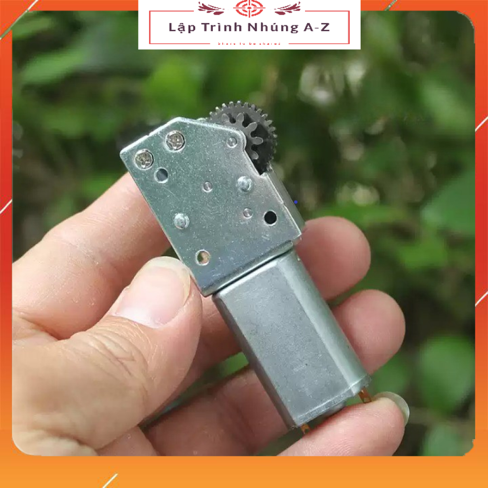 [Lập Trình Nhúng A-Z][G196] Động Cơ 180 Với Hộp Số Trục Vít, Động Cơ DC Hoàn Toàn Kim Loại 3V - 7.4V (66-163 Vòng/Phút)