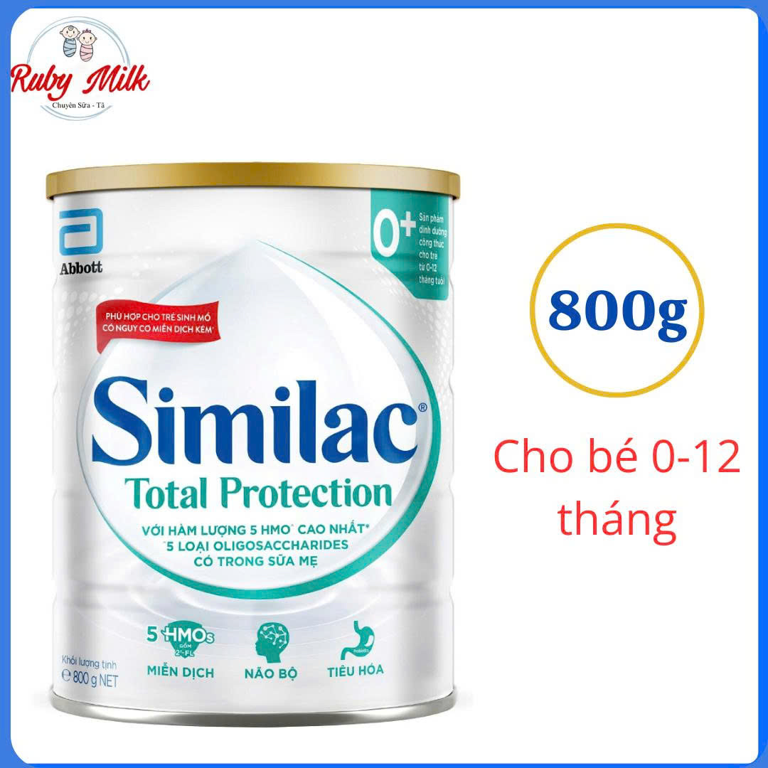 Sữa Similac Total Protection 0+ Lon 800g (Cho bé 0 -12 tháng tuổi)