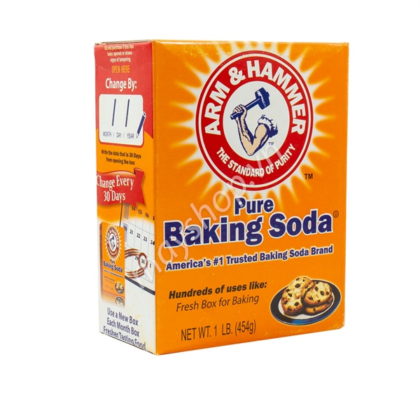Baking Soda / Bột Baking Soda làm trắng răng, làm bánh, tẩy tế bào chết, khử mùi hôi 454 gr