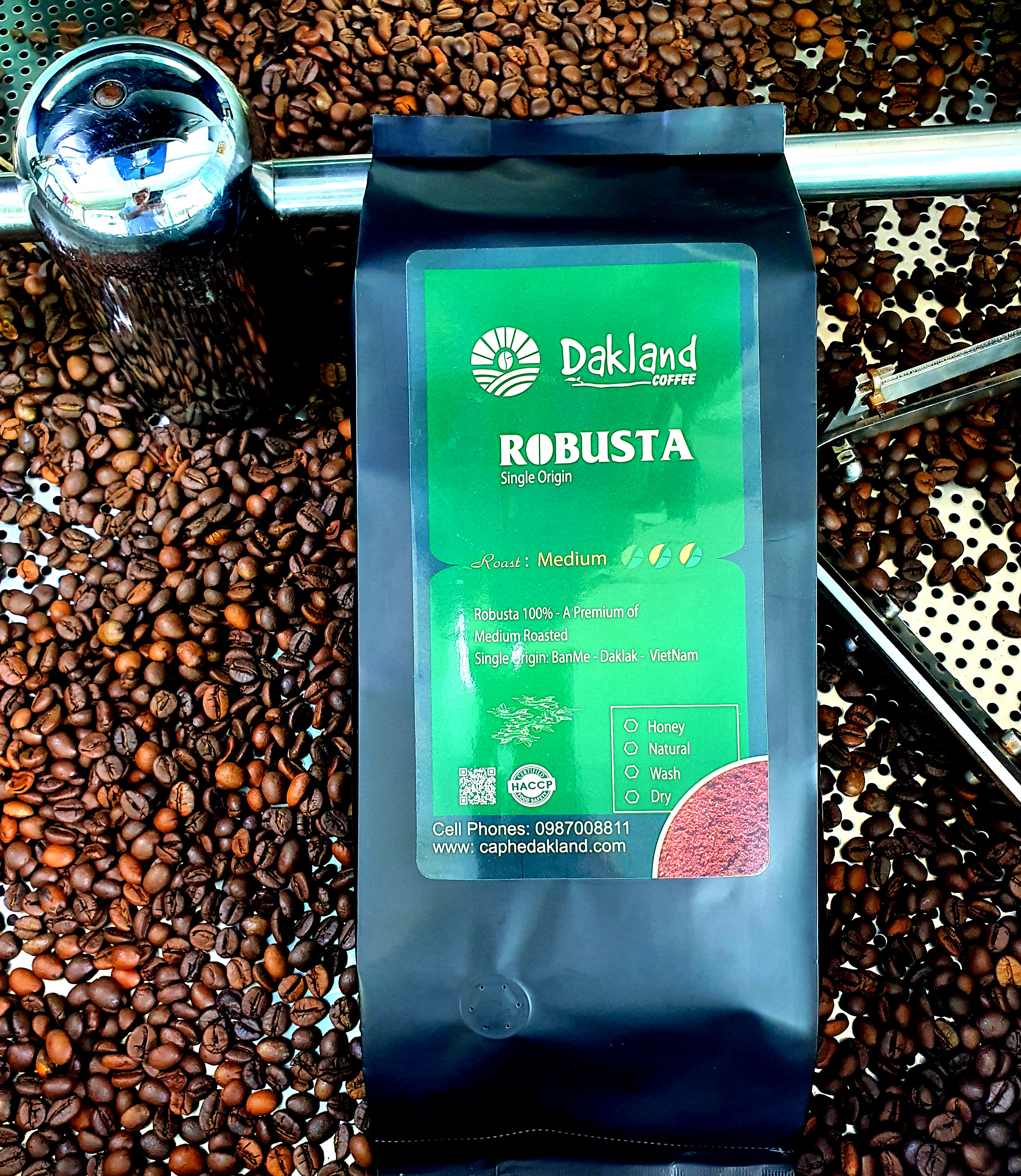 Cà Phê Nguyên Chất Robusta - Dakland Coffee-1kg