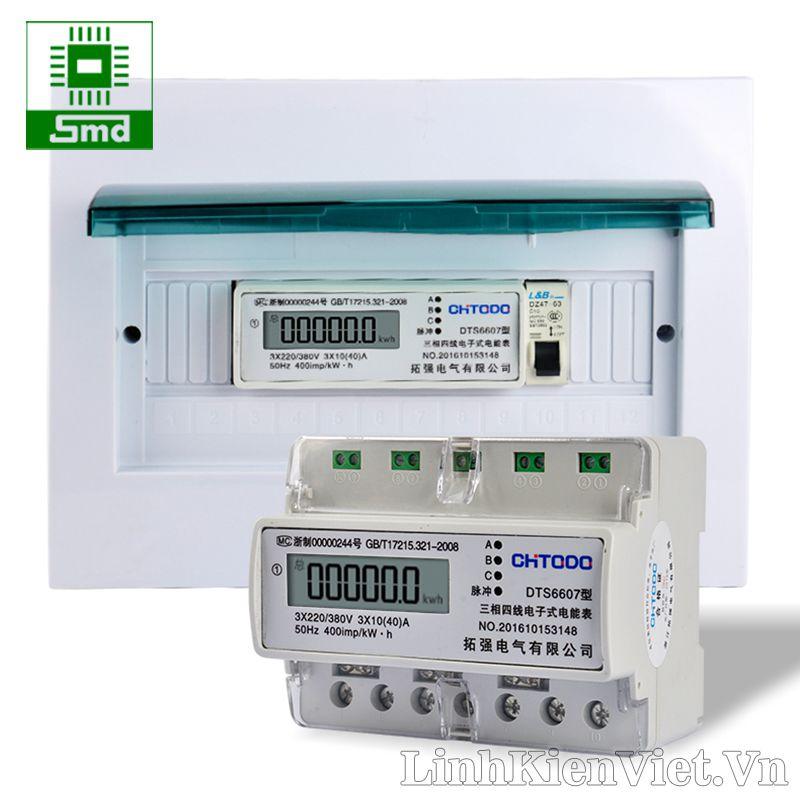 Công tơ điện tử 3 pha DTS6607 50Hz 20(80)A