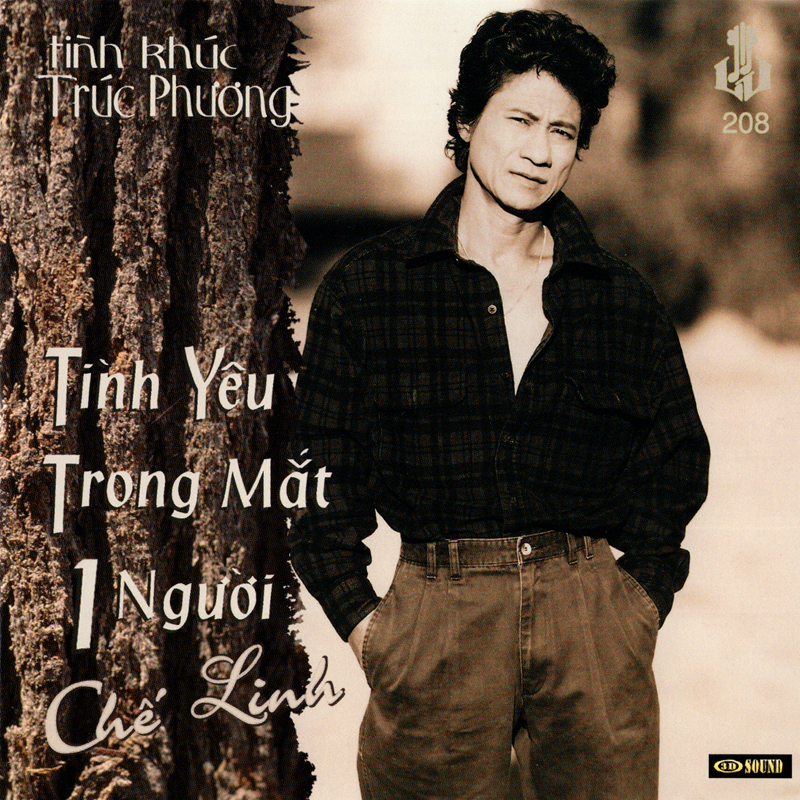 Đĩa cd nhạc vàng chế linh - tình yêu trong mắt một người