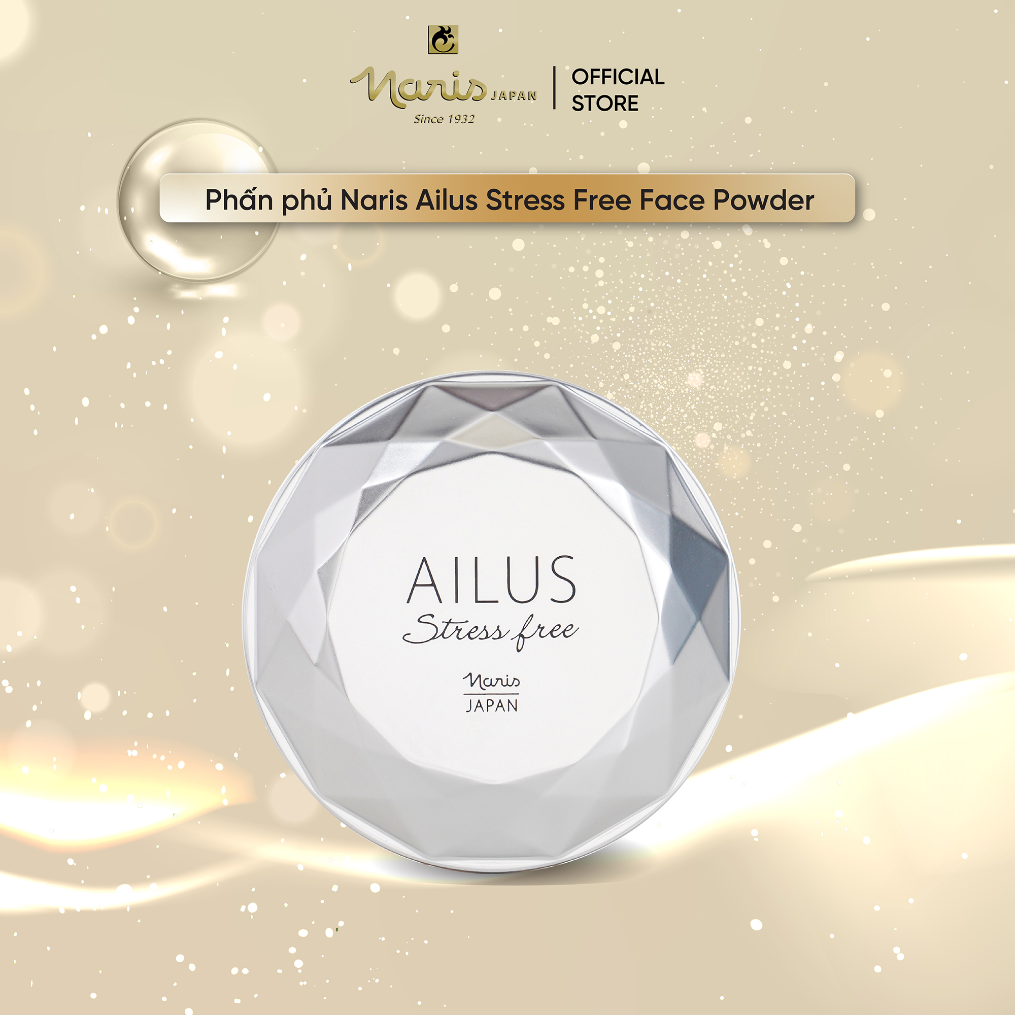 Phấn Phủ Ailus Stress Free Face Powder 12g