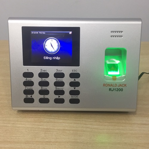 Máy chấm công vân tay & thẻ từ ronal jack rj1200