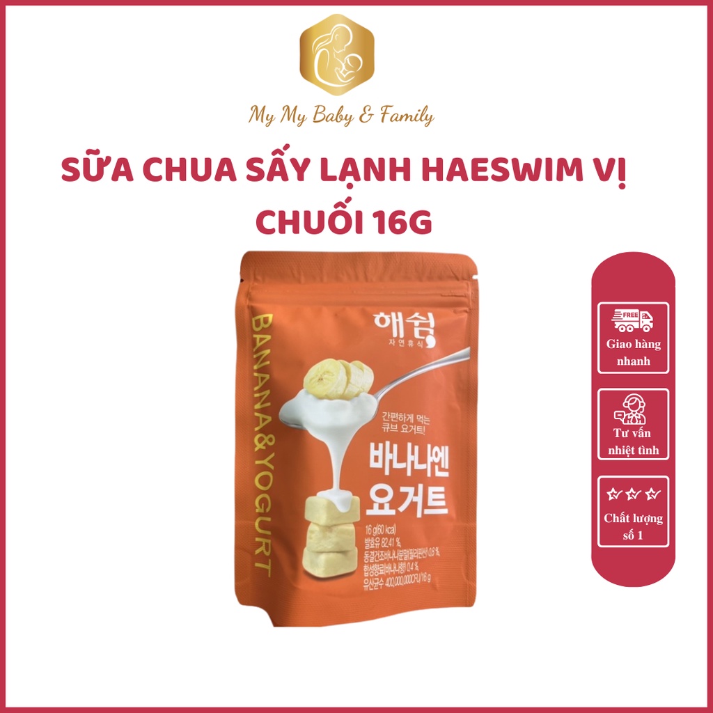Sữa chua sấy lạnh Haeswim vị chuối 16g