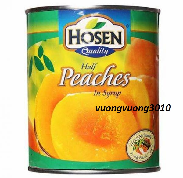 Đào ngâm hosen lon 825g