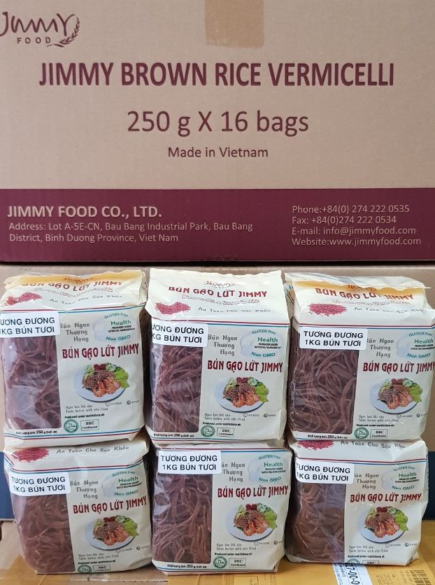 Combo 6 gói bún gạo lứt jimmy hsd 10/07/2025