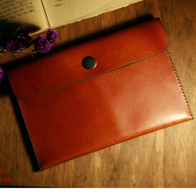 Túi Đựng Giấy Tờ Ô Tô Da Bò Nâu Sáng Rất Đẹp RAM Leather Giá 299,000 Đồng*Miễn phí vận chuyển