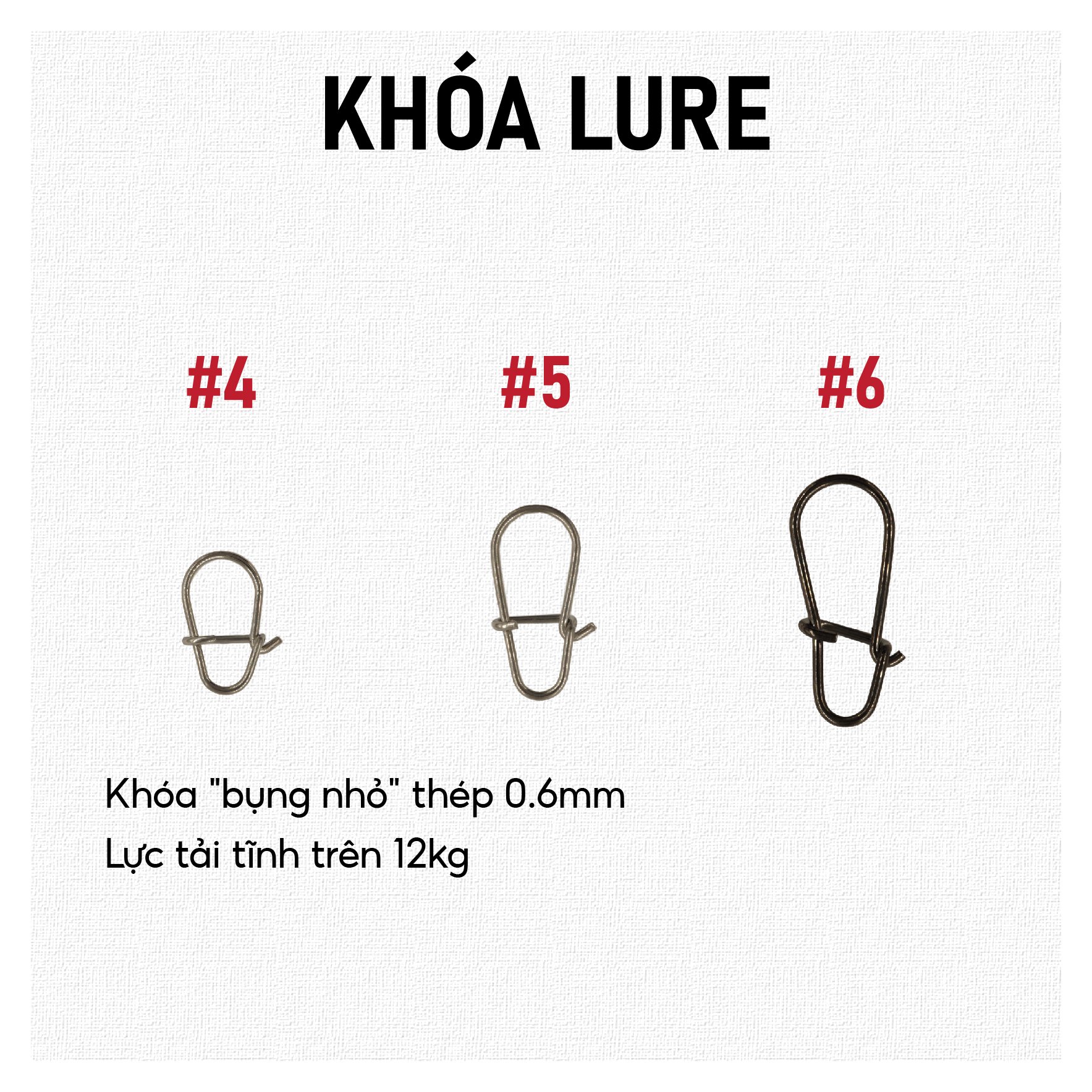 Khóa lure snap / 20 cái khóa link / khóa lure câu cá