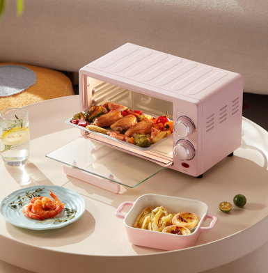 Lò nướng điện, nồi chiên không dầu Xabazy 12L, công suất 600W, Hẹn giờ 60 phút nhiệt đối lưu nướng đều