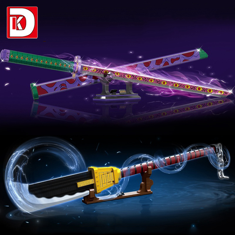 Đồ Chơi Lắp Ráp Kiểu LEGO Thanh Đao Của Râu Trắng Và Kiếm Thượng Huyền Nhất Trong Đảo Hải Tặc, Kimetsu No Yaiba