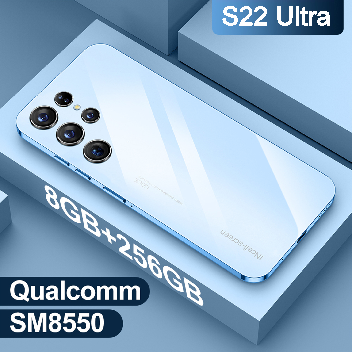 Điện thoại giá siêu rẻ S22+ Ultra Điện thoại thông minh 6.8inch 8+256GB Điện thoại Android Máy ảnh Pin 6000MAh Cuộc gọi Chơi trò chơi Xem TV Điện thoại thông minh ai pat giá rẻ