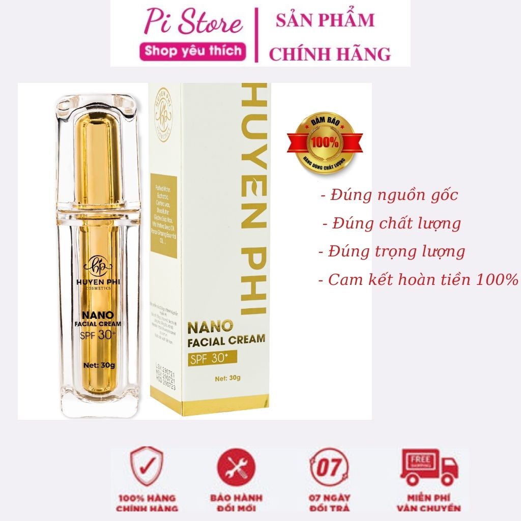 Kem Face Nano Huyền Phi Dưỡng Trắng Căng Bóng Chống Nắng Makeup