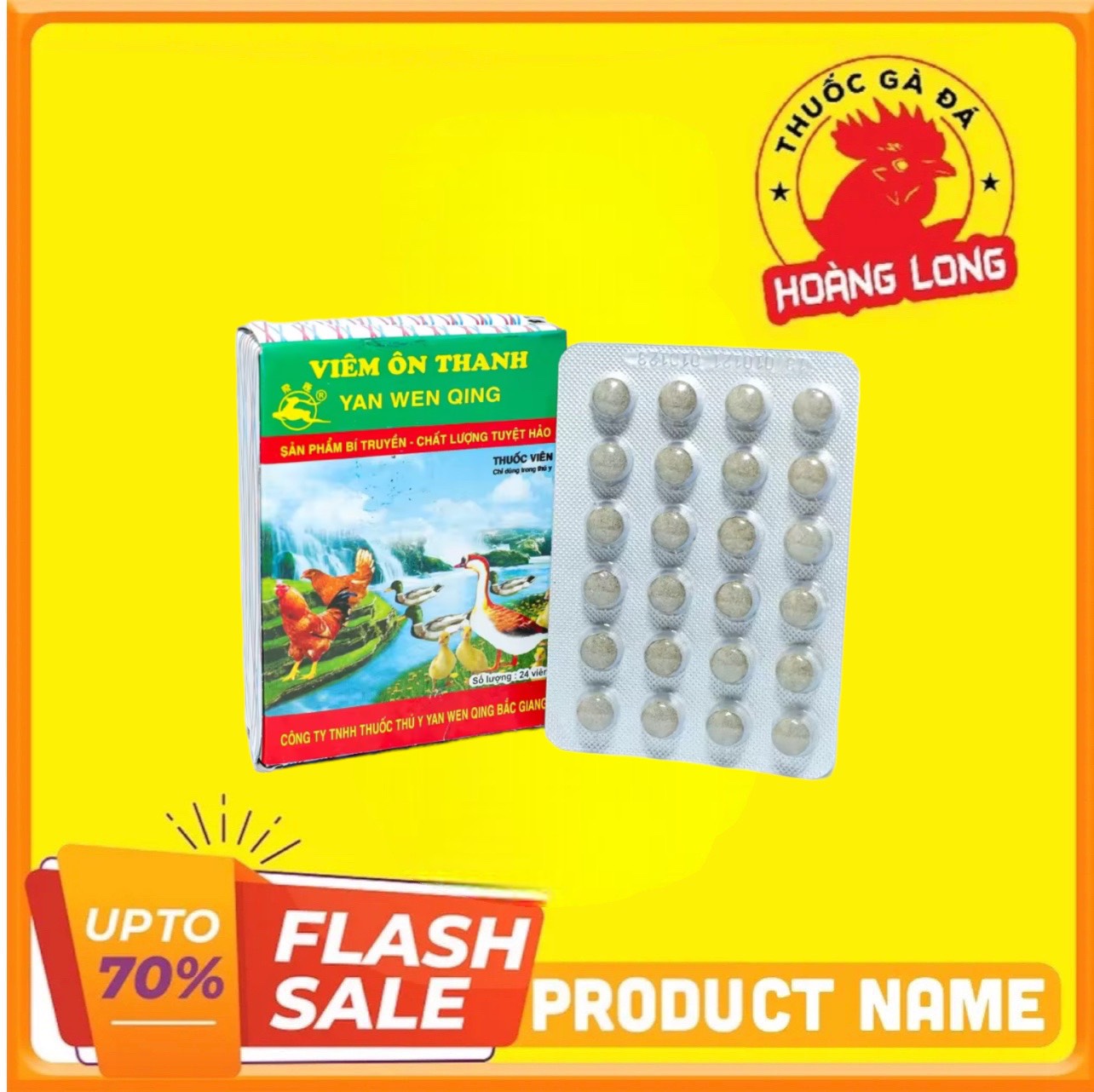 Viêm Ôn Thanh 25 hộp cho gà đá, chim cảnh