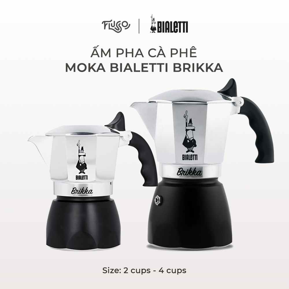 Ấm Bialetti Brikka Phiên Bản 2020 - Ấm pha cà phê espresso