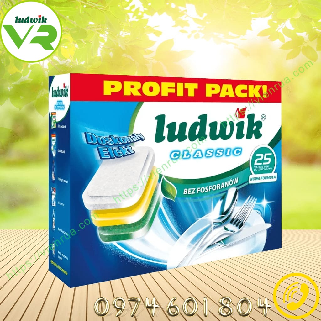Viên rửa bát Ludwik Classic – Hộp 25 viên