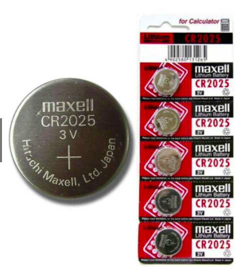 Vỉ 5 viên pin maxell cr2025 lithium 3v