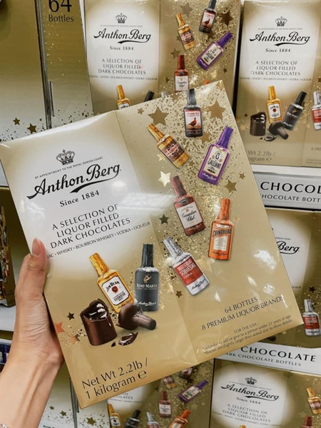 Socola Rượu Anthon Berg Dark Chocolate 8 vị 64 pcs - Mỹ