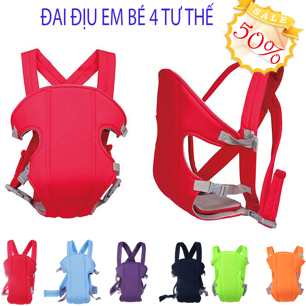 ĐAI ĐỊU EM BÉ CÓ BỆ NGỒI, NGĂN ĐỂ ĐỒ CHO BÉ TỪ 0- 36 THÁNG- ĐỊU NGỒI ĐA NĂNG 9 TƯ THẾ AN TOÀN TIỆN LỢI CHO MẸ VÀ BÉ YÊU