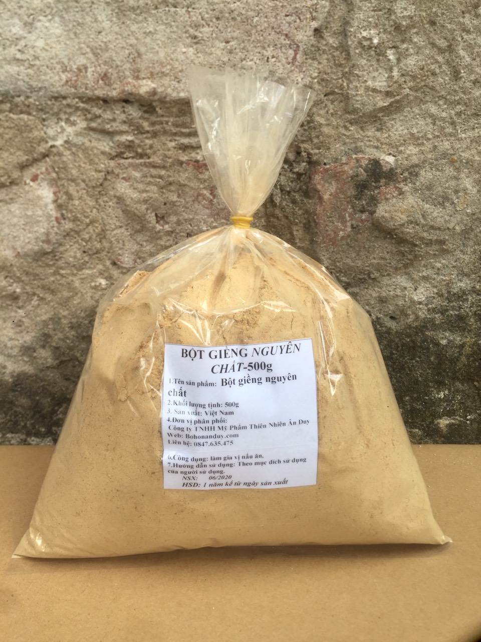 Bột giềng nguyên chất 500g