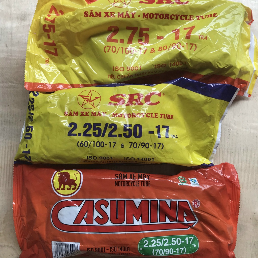 Xăm ruột xe máy sao vàng , casumina