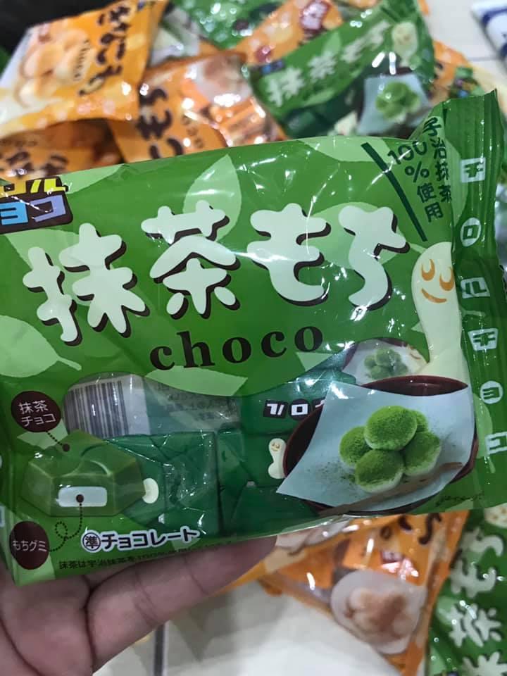 Kẹo mochi choco vị trà xanh và bơ đậu phộng nhật bản