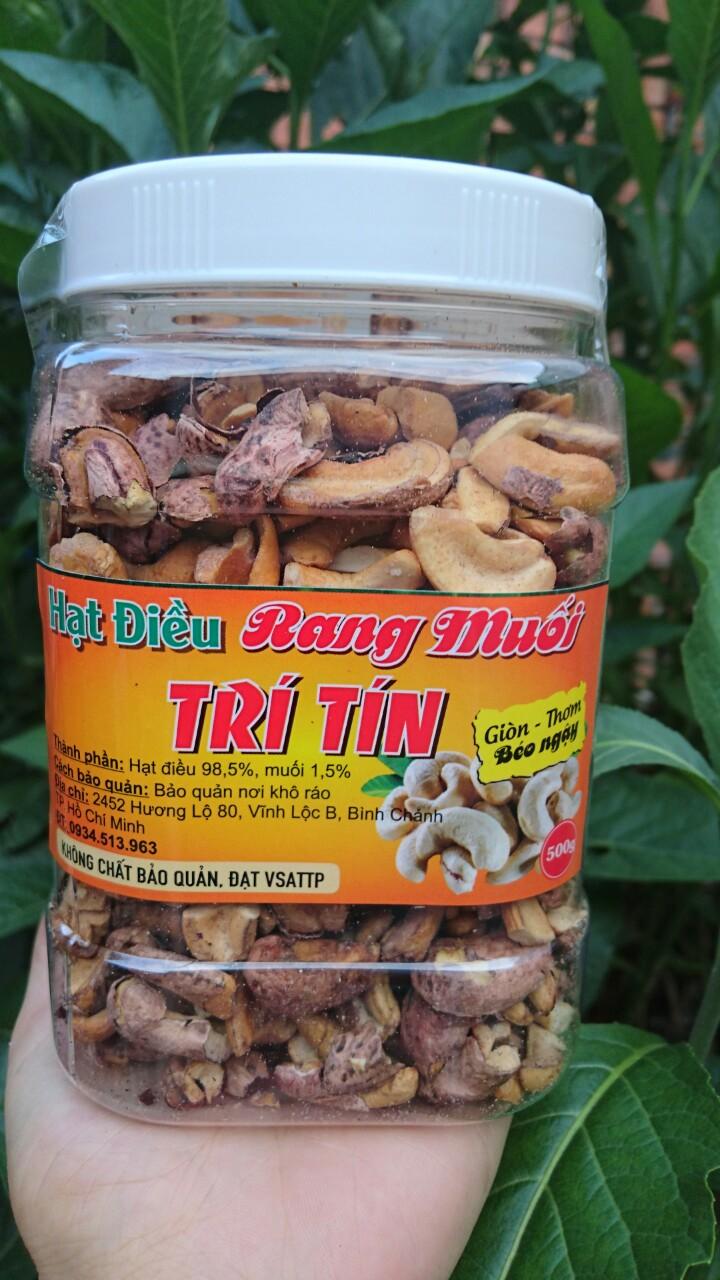 500g hạt điều rang muối bể