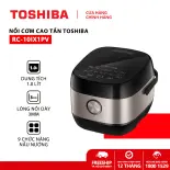 Nồi cơm cao tần Toshiba RC-10IX1PV - 1.0L - Lòng nồi dày 3mm, chống dính - Hàng chính hãng, bảo hành 12 tháng, chất lượng Nhật Bản