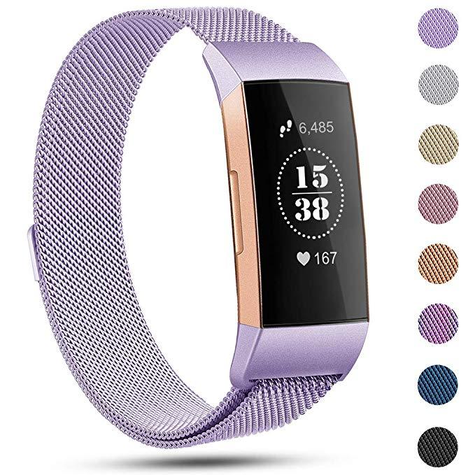 Dây Thép Milanese Loop Stainless Steel Cho Fitbit Charge 3