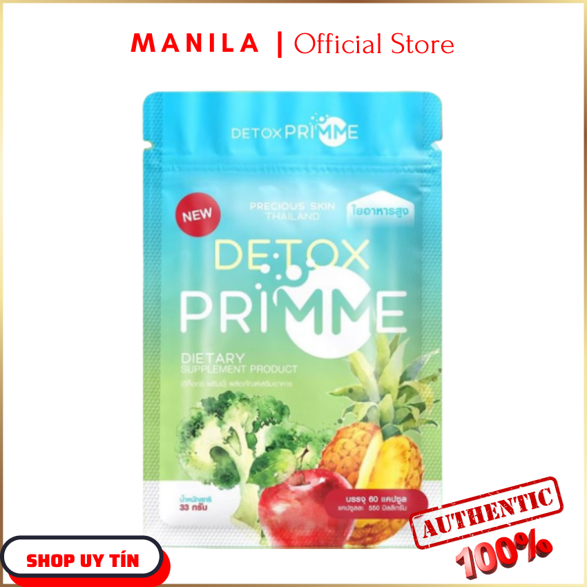 Viên Uống Khử Mỡ Detox Primme - Primme DTX - Có Mã QR